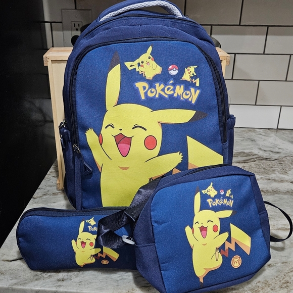 Pokémon Backpack, Crossbody And Pencil Case set featuring Pikachu NWOT - Picture 3 of 11